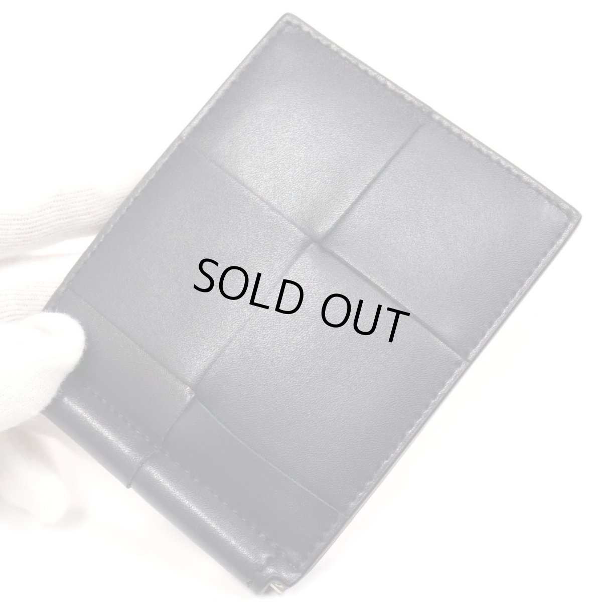 画像2: ボッテガ・ヴェネタ カセット マネークリップ付き二つ折りウォレット (2)