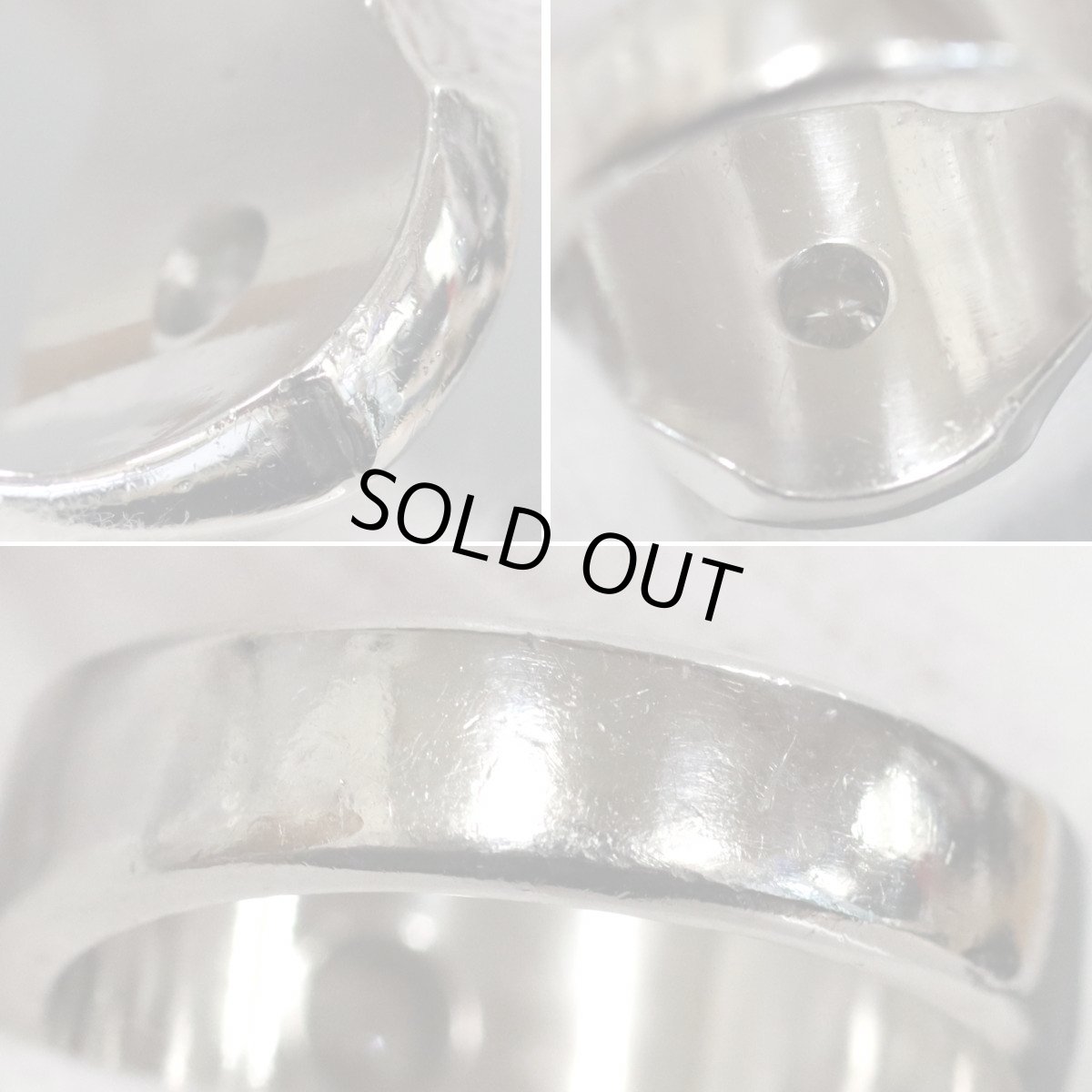 画像7: Pt900ダイヤモンドリング D0.36 16.7g #13.5 印台 (7)