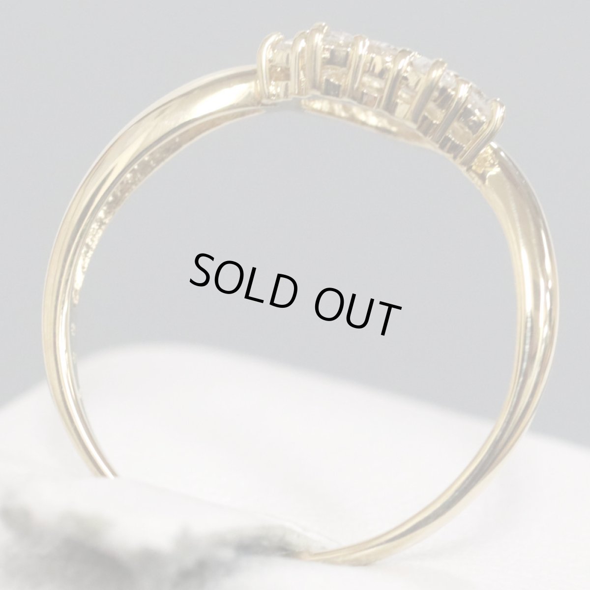 画像5: K18ダイヤモンドリング ハートモチーフ D0.30 1.9g #13 (5)