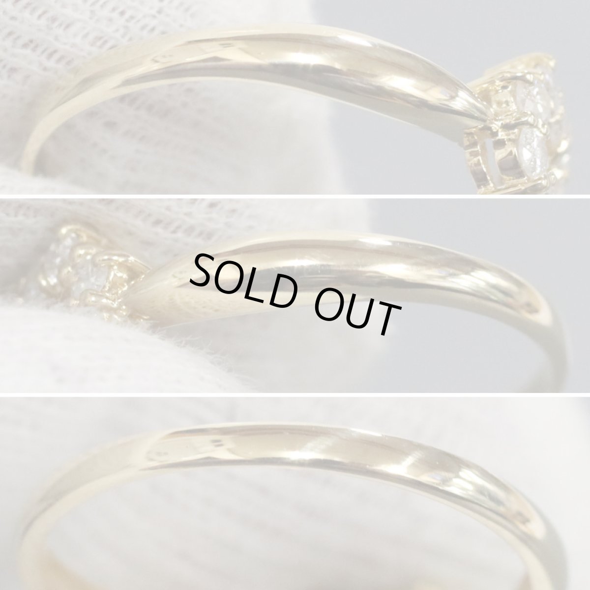 画像6: K18ダイヤモンドリング ハートモチーフ D0.30 1.9g #13 (6)