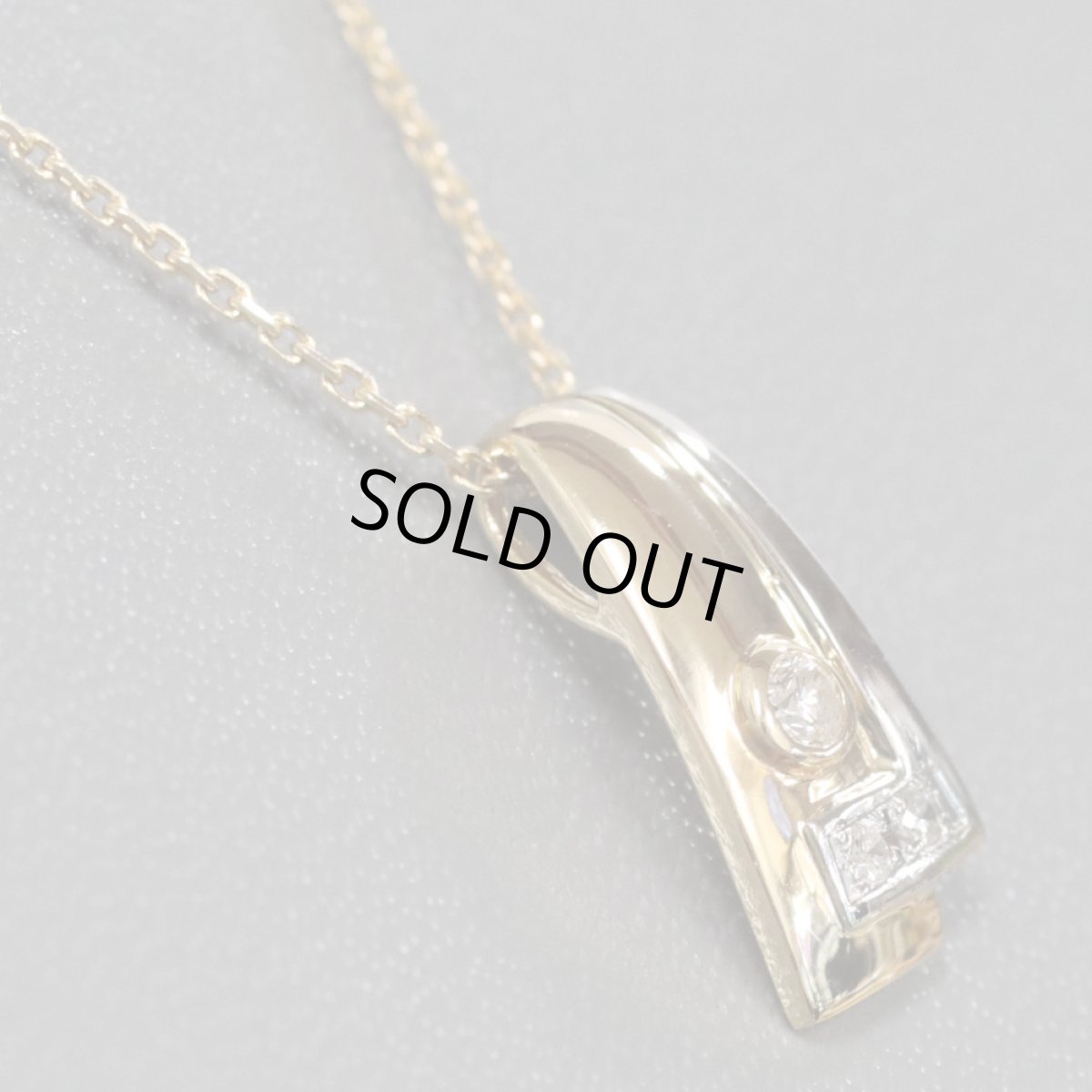 画像2: K18/Pt850ダイヤモンドペンダント D0.08 4.1g (2)