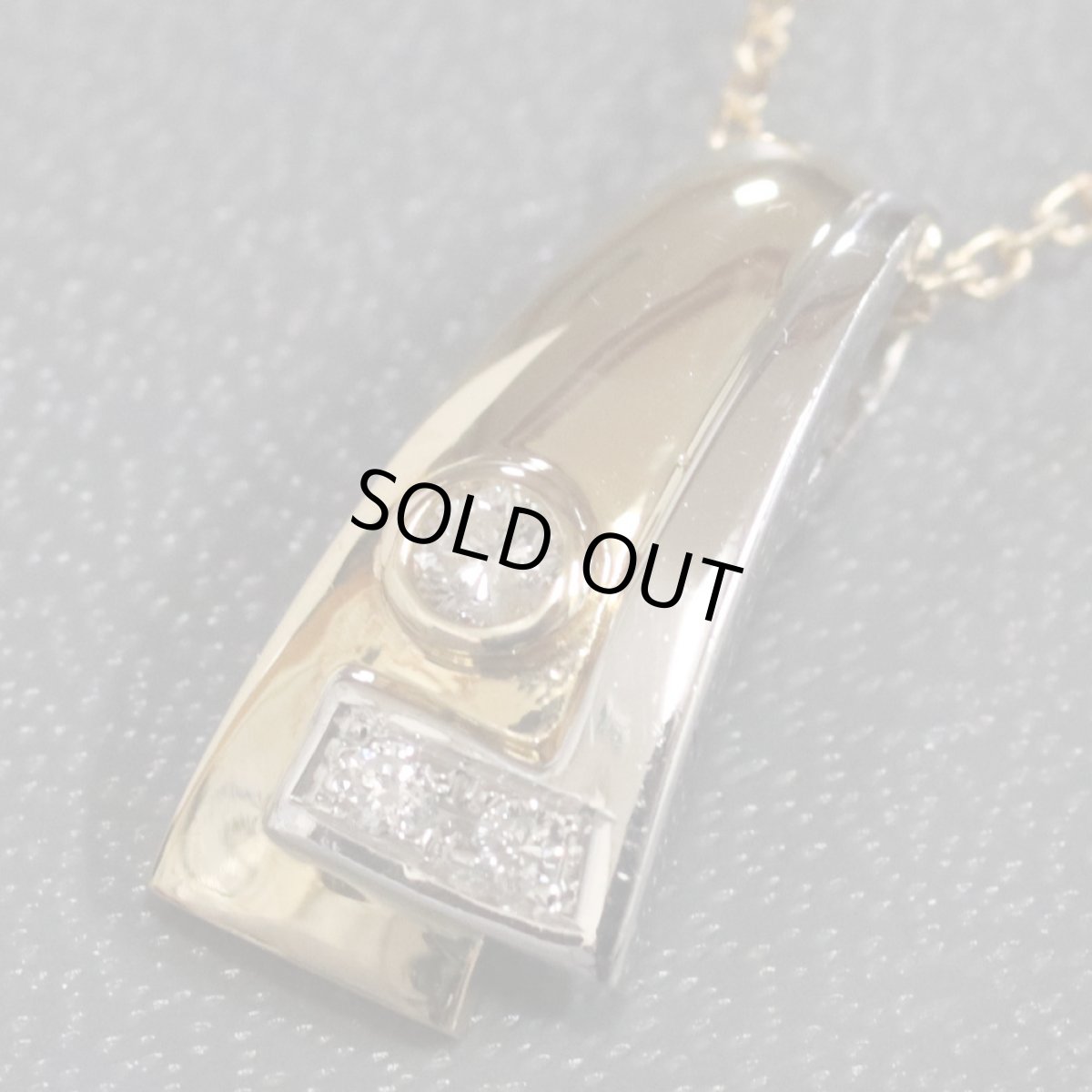 画像3: K18/Pt850ダイヤモンドペンダント D0.08 4.1g (3)