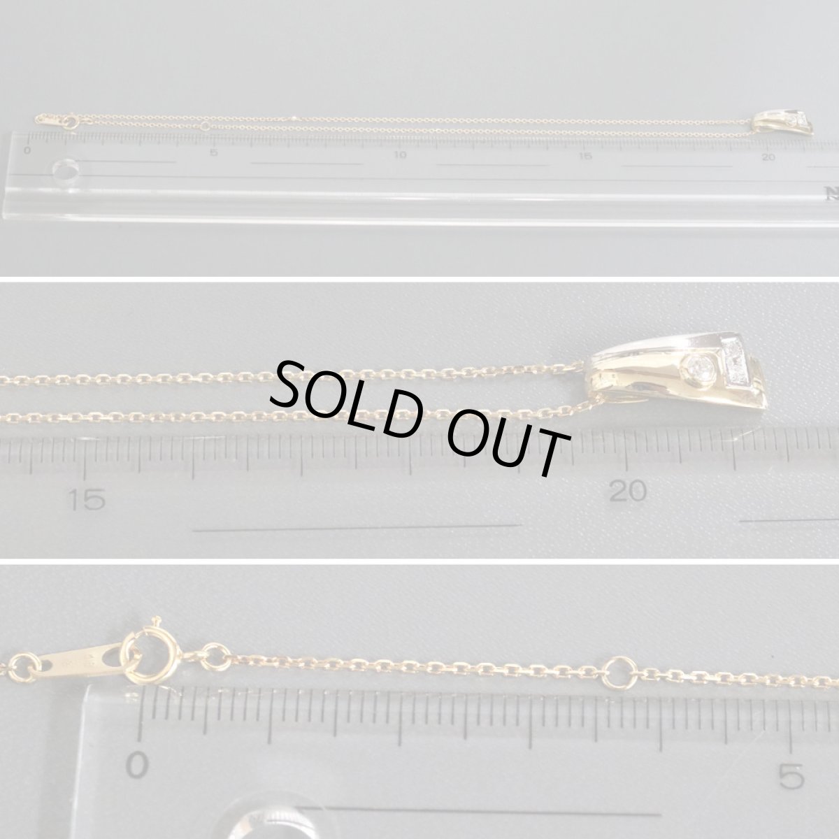 画像8: K18/Pt850ダイヤモンドペンダント D0.08 4.1g (8)