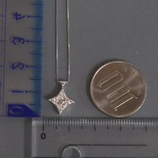 画像10: Pt900/850ダイヤモンドネックレス D0.22 2.4g (10)