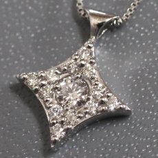 画像3: Pt900/850ダイヤモンドネックレス D0.22 2.4g (3)