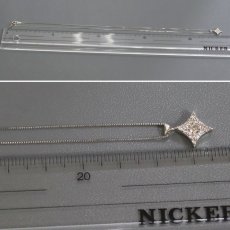 画像9: Pt900/850ダイヤモンドネックレス D0.22 2.4g (9)
