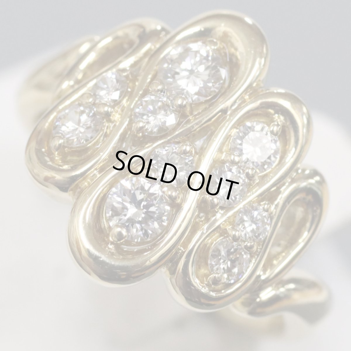 画像3: 星の砂 K18ダイヤモンドリング D0.56 7.5g #12 (3)