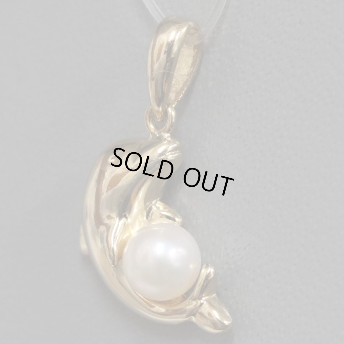 画像4: K18パールペンダントトップ イルカモチーフ 1.7g (4)