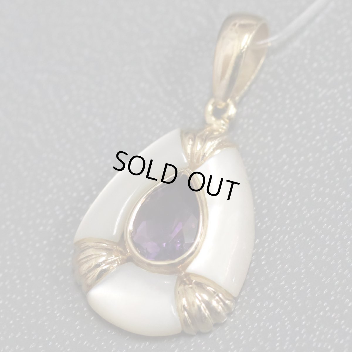 画像2: K18アメジストシェルペンダントトップ 2.7g (2)