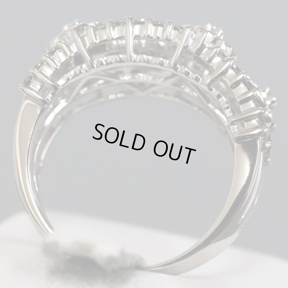 画像5: 笠原真寿美 K18WGブラックダイヤモンドピンクサファイアリング BkD0.70 PS0.38 7.2g #16 (5)