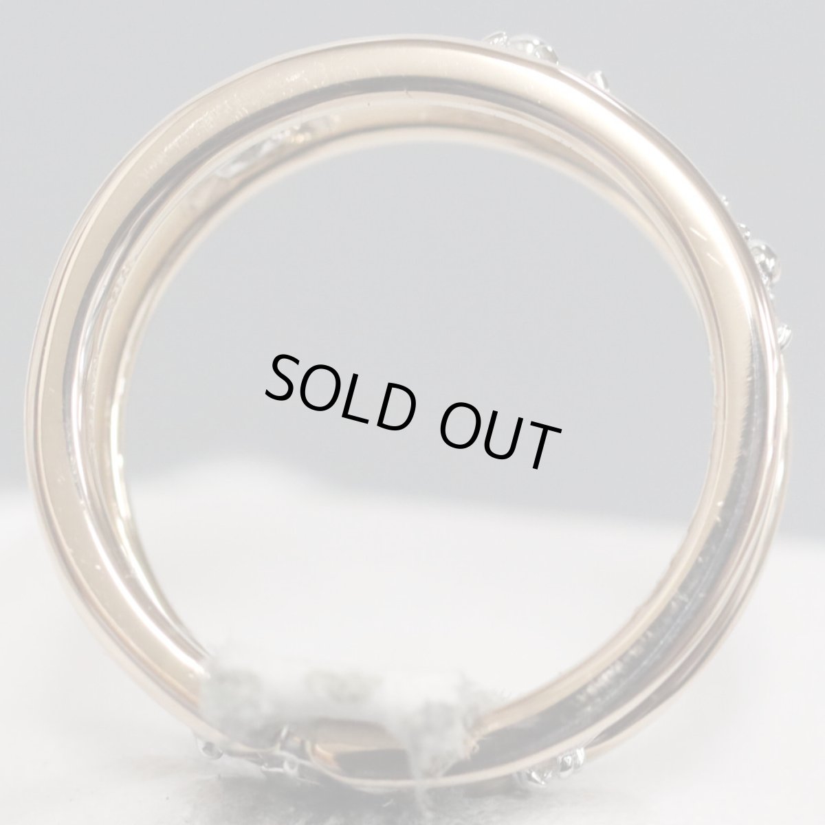 画像5: K18PG/K18WGピンクサファイアダイヤモンドリング PS0.20 D0.19 5.1g #12 (5)