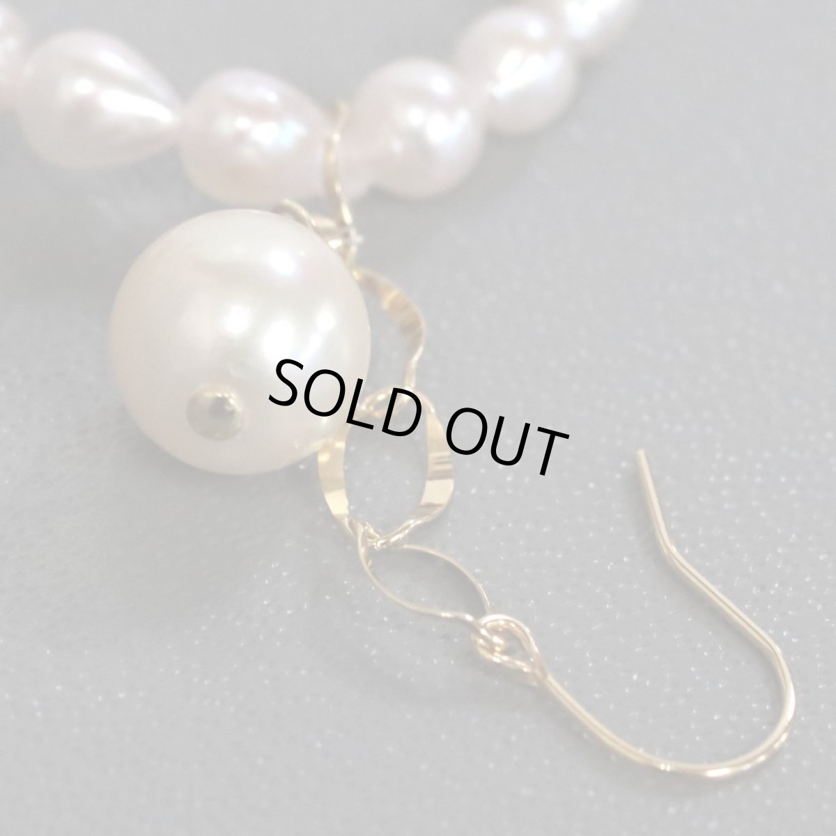 画像5: K18パールフックピアス 3.7g (5)