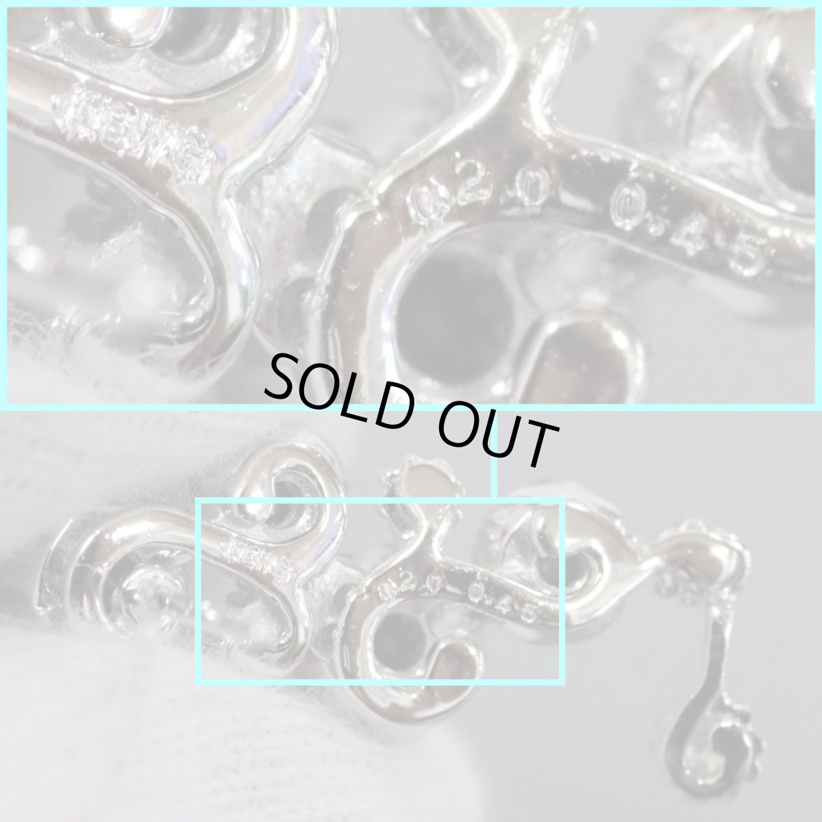 画像5: K18WG/K14WGブラックダイヤモンドピアス D0.45×2 BkD0.20×2 5.4g (5)