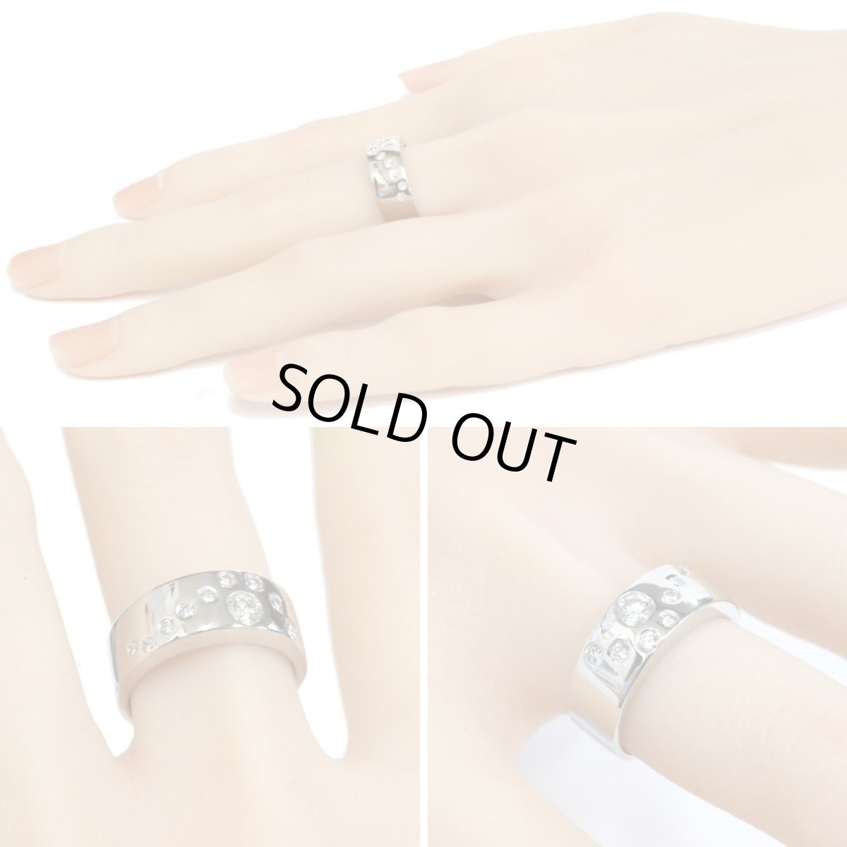 画像10: Pt900ダイヤモンドリング D0.234 D0.30 11.9g #14.5 (10)