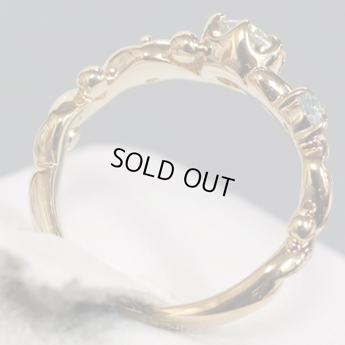 画像5: ヨンドシー K18アクアマリンリング 2.9g #4.5 (5)