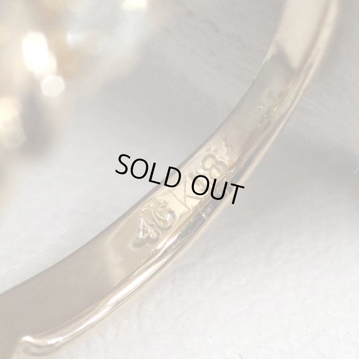 画像7: ヨンドシー K18アクアマリンリング 2.9g #4.5 (7)