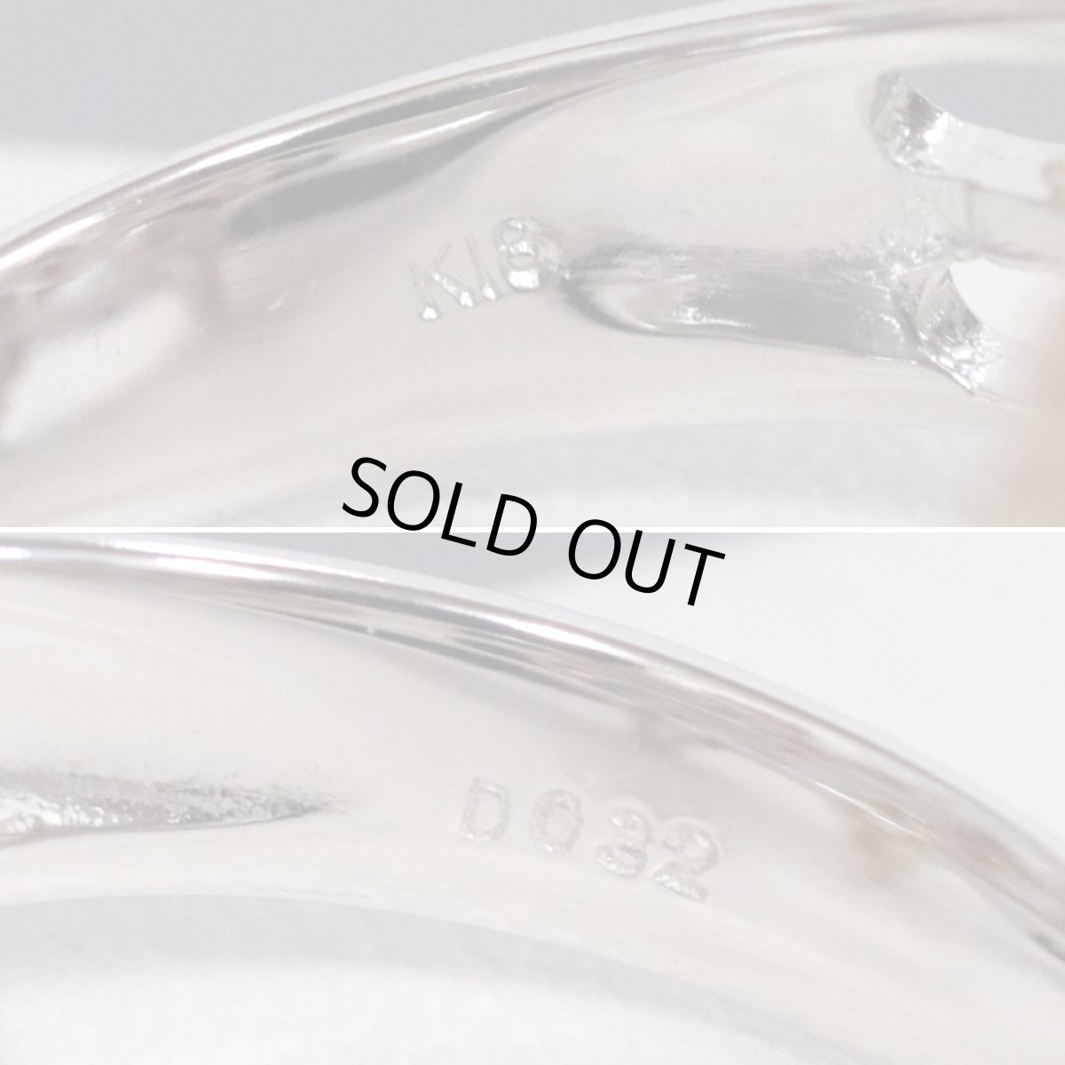 画像7: K18WG/PGダイヤモンドリング フラワーモチーフ D0.32 5.2g #12 (7)