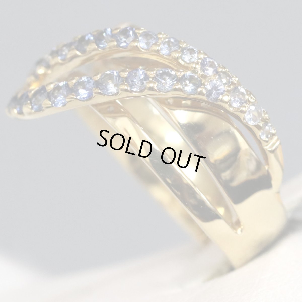 画像4: K18サファイアリング S0.76 7.1g #15 (4)