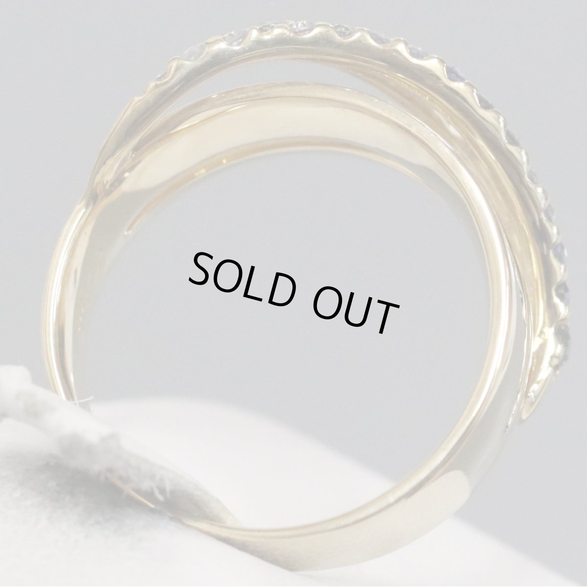 画像5: K18サファイアリング S0.76 7.1g #15 (5)