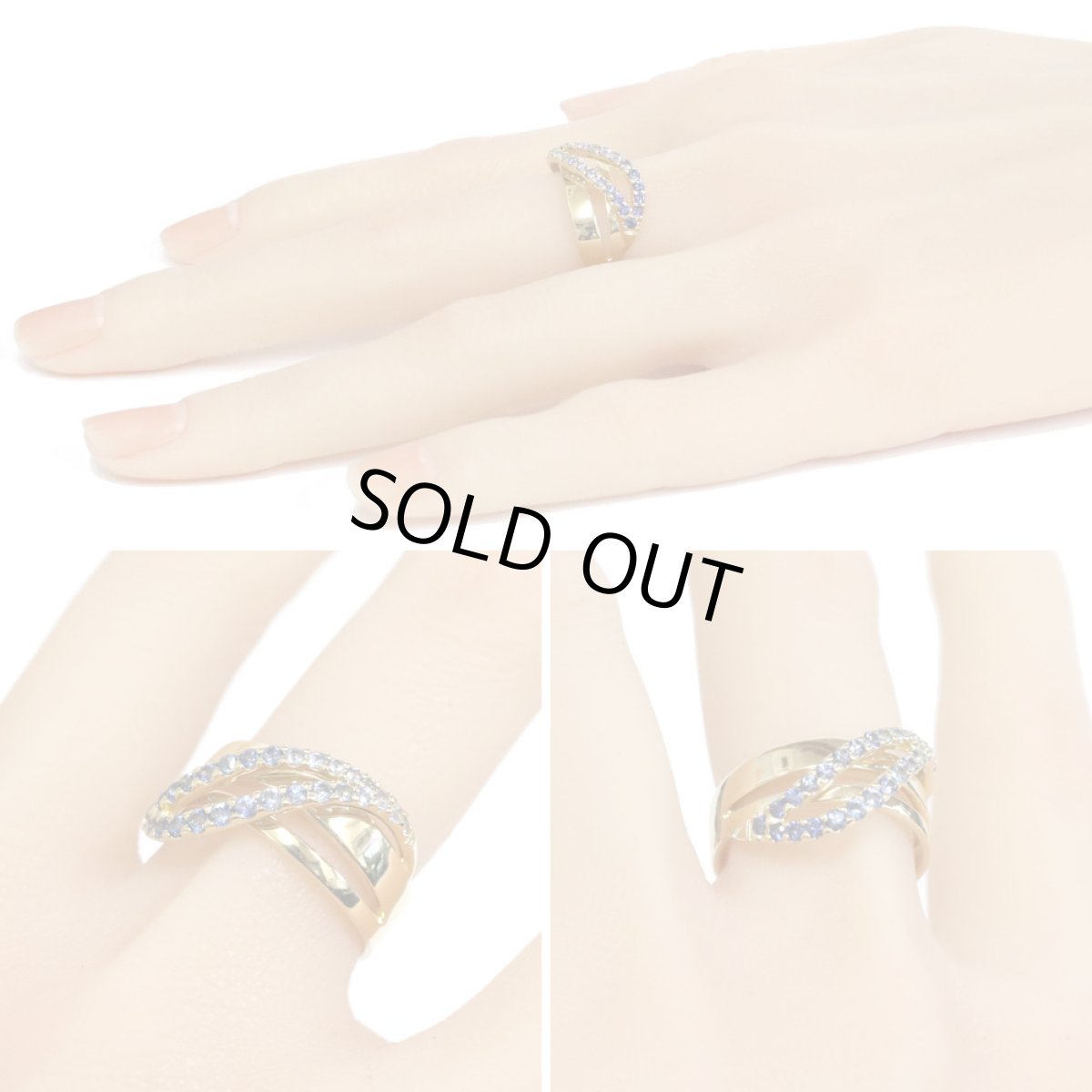 画像9: K18サファイアリング S0.76 7.1g #15 (9)