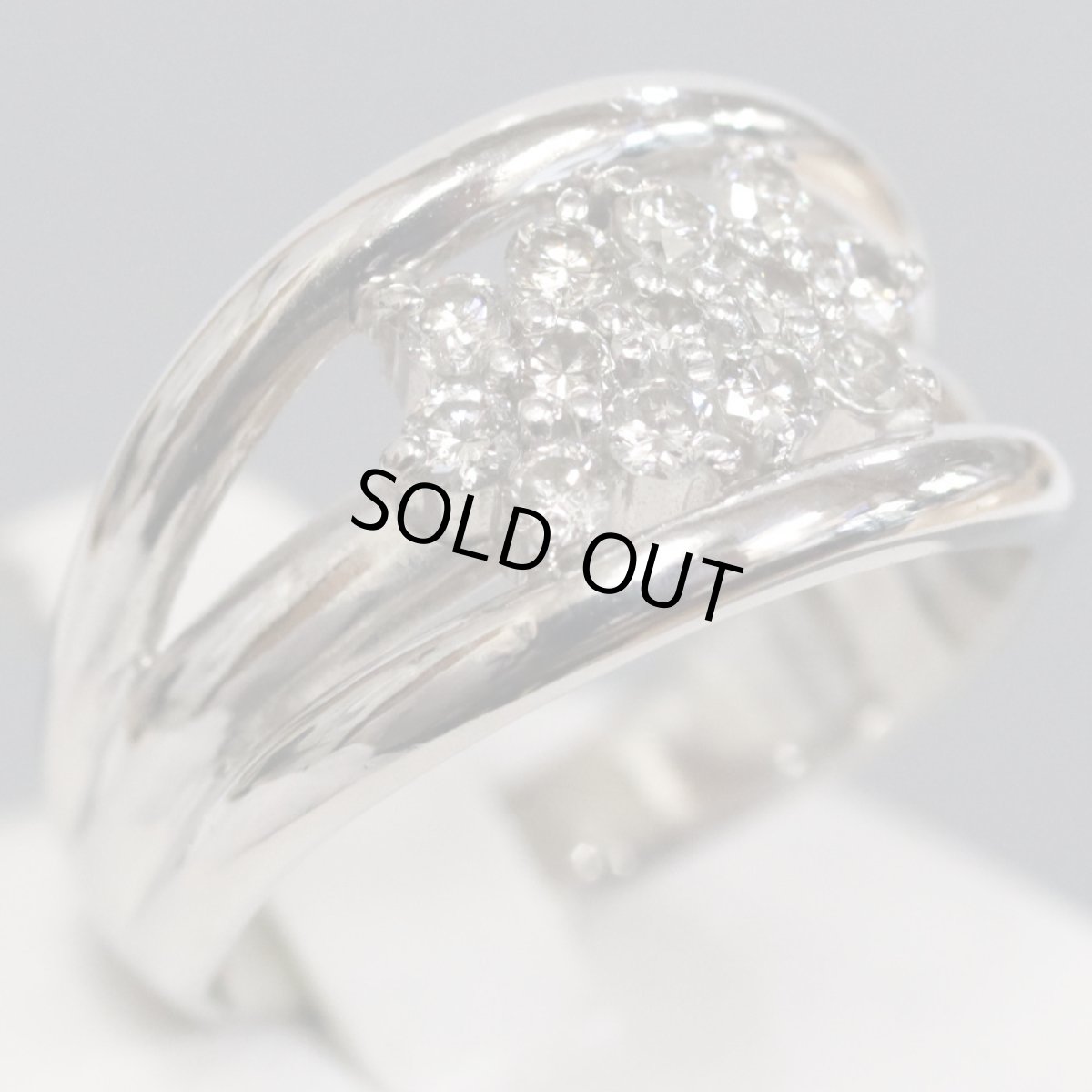 画像1: Pt900ダイヤモンドリング D0.52 10.5g #14 (1)