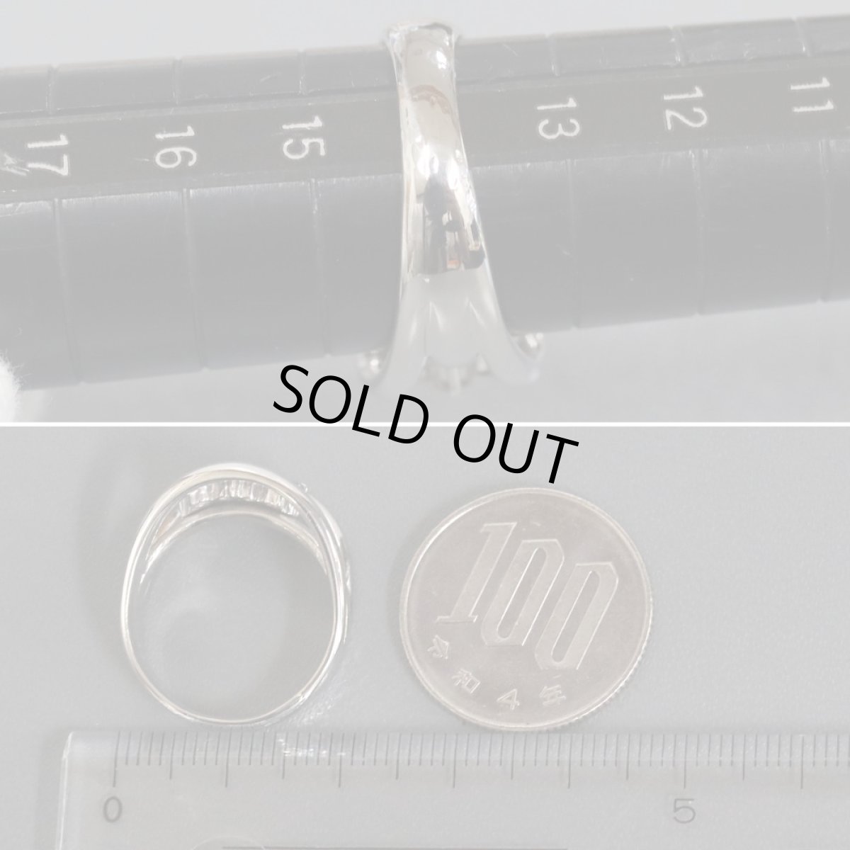 画像8: Pt900ダイヤモンドリング D0.52 10.5g #14 (8)