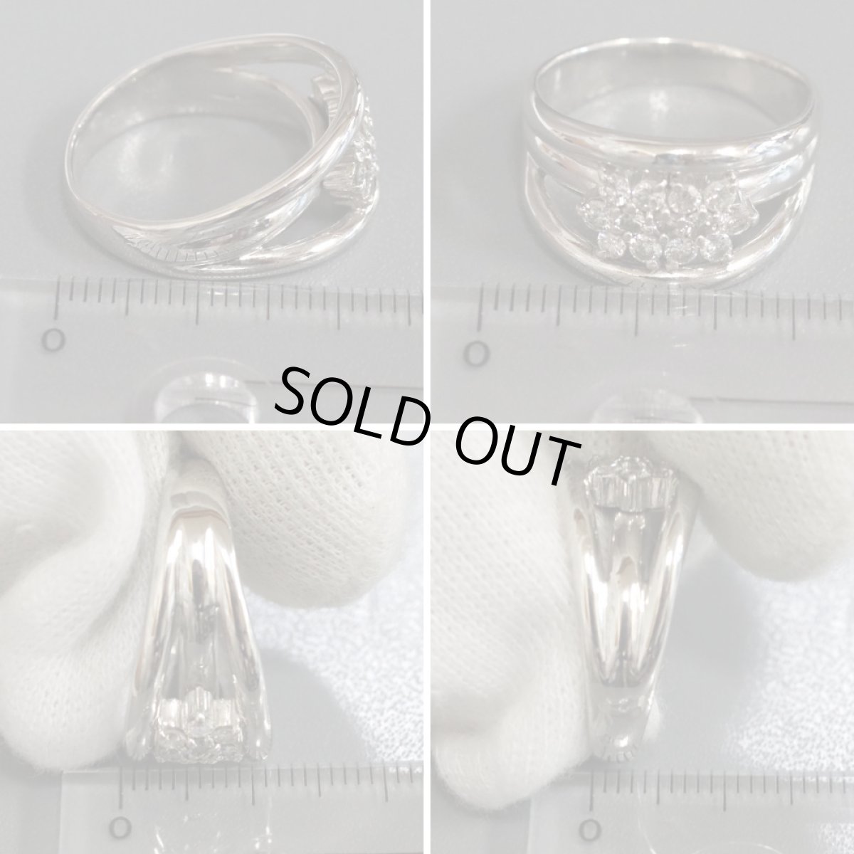 画像9: Pt900ダイヤモンドリング D0.52 10.5g #14 (9)