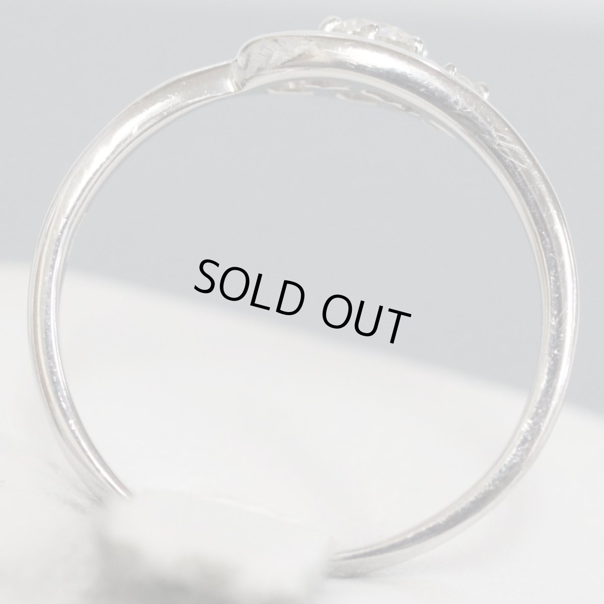 画像4: K18WGダイヤモンドリング D0.15 2.0g #11 (4)