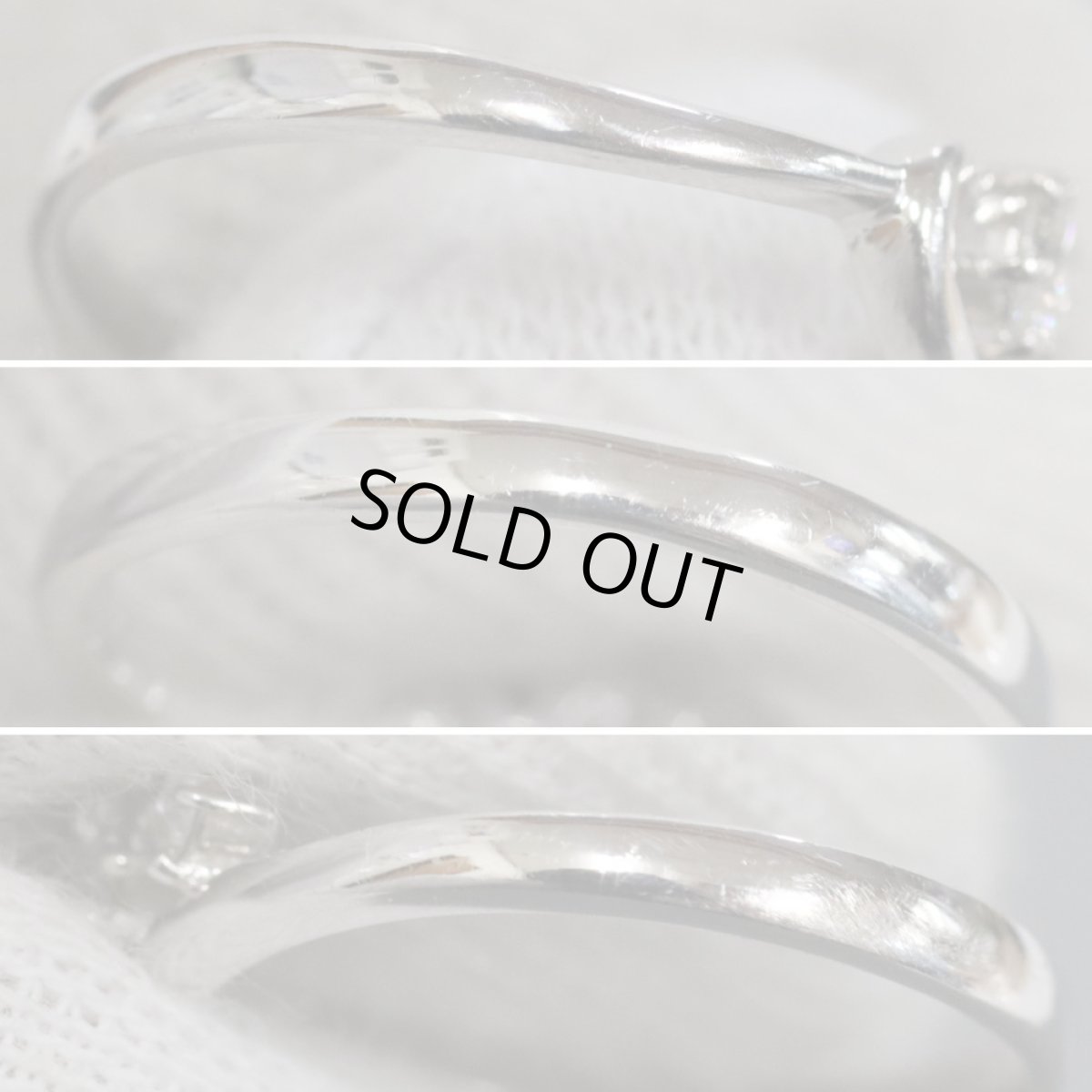 画像5: K18WGダイヤモンドリング D0.15 2.0g #11 (5)