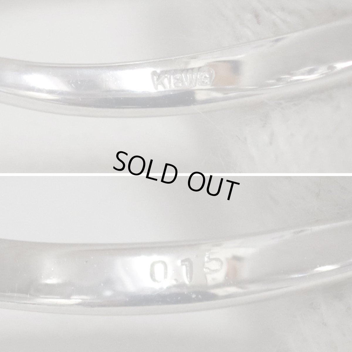 画像6: K18WGダイヤモンドリング D0.15 2.0g #11 (6)