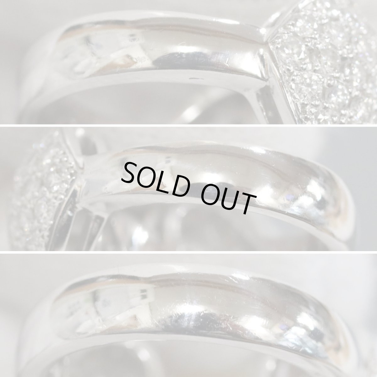 画像6: Pt900パールダイヤモンドリング D1.131 14.6g #8 (6)