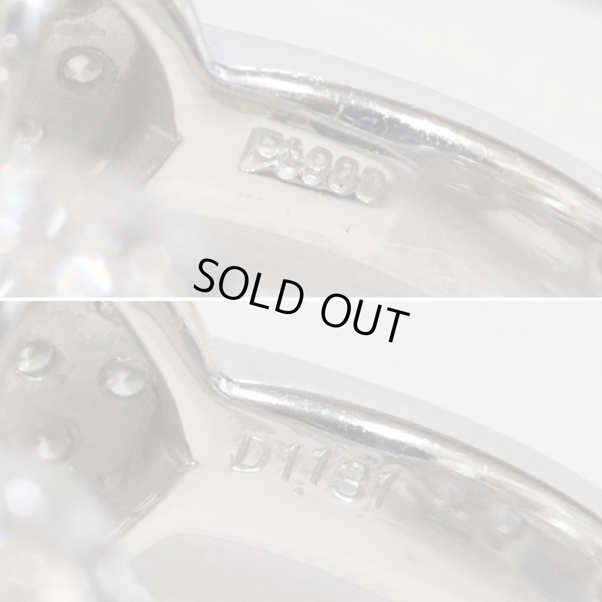 画像7: Pt900パールダイヤモンドリング D1.131 14.6g #8 (7)