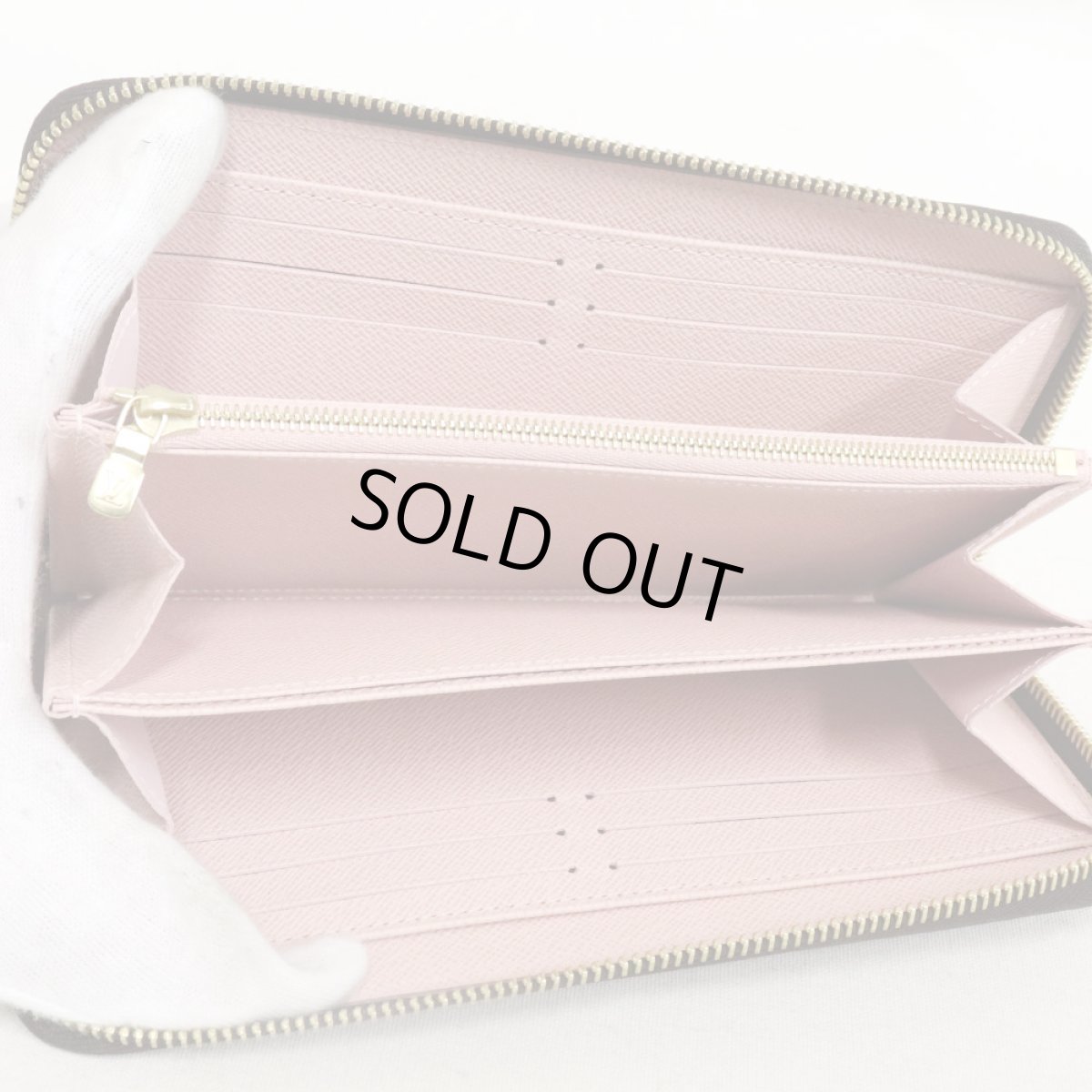 画像6: ジッピー・ウォレット(N60046)ダミエ・エベヌ/ローズ・バレリーヌ (6)