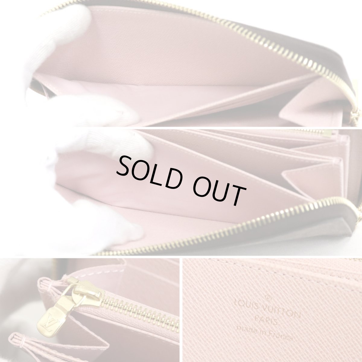 画像9: ジッピー・ウォレット(N60046)ダミエ・エベヌ/ローズ・バレリーヌ (9)