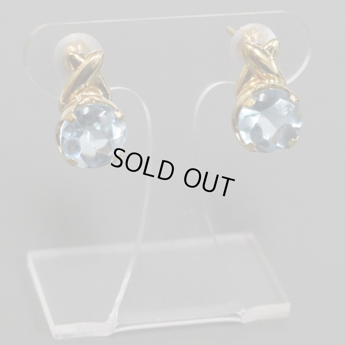 画像2: K18ブルートパーズピアス BT2.50×2 4.2g (2)