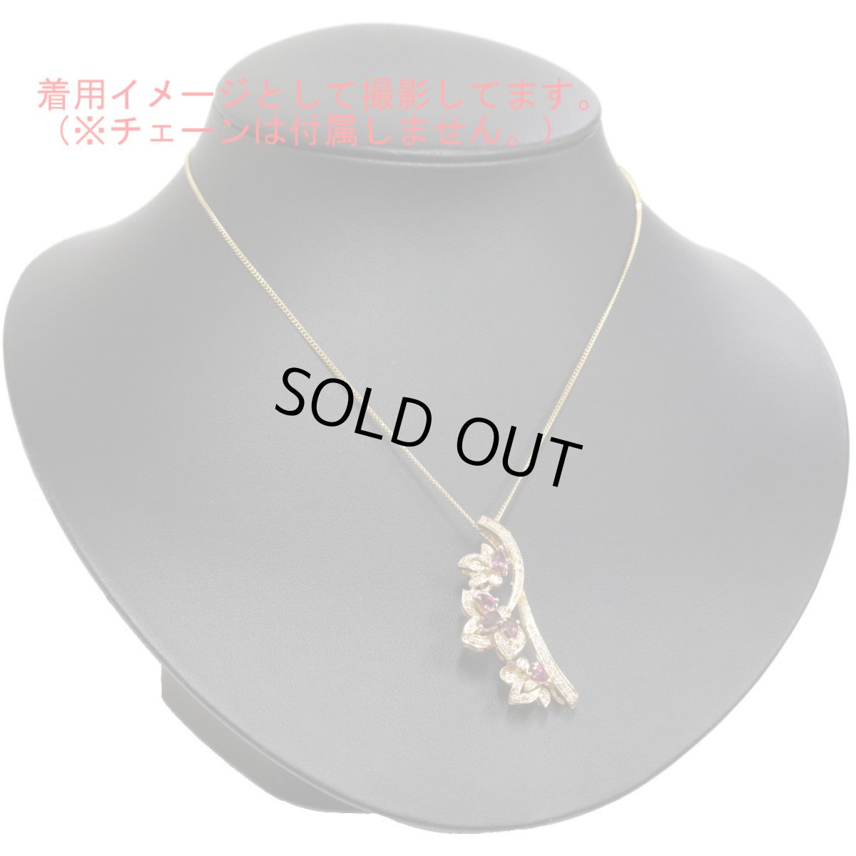 画像7: K18ルビーダイヤモンドブローチ/ペンダントトップ R1.23 D0.57 8.6g (7)