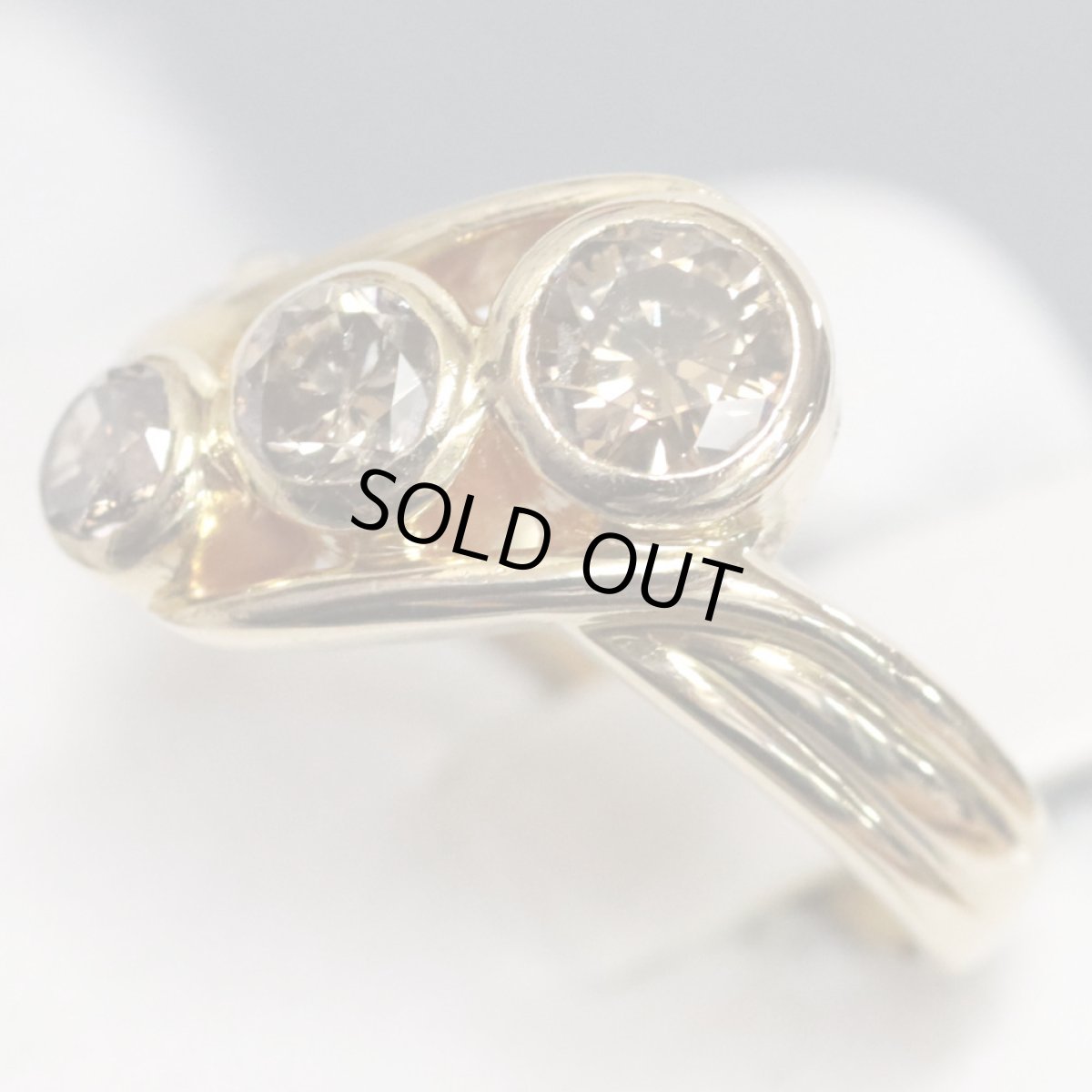 画像3: K18ブラウンダイヤモンドリング D1.02 4.1g #11 (3)