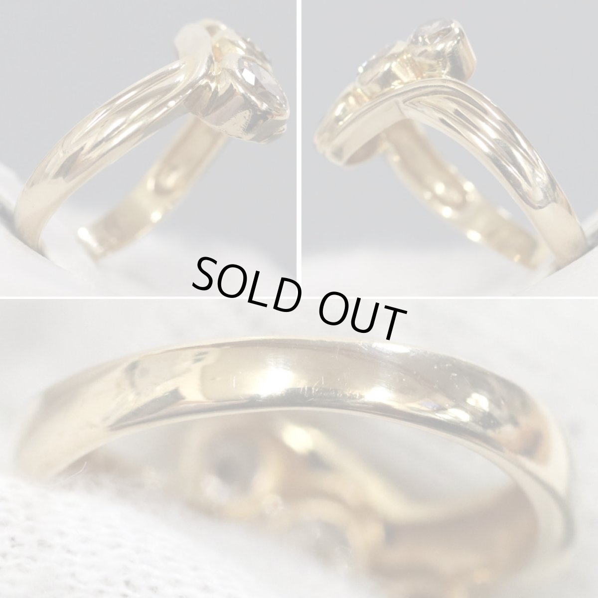 画像6: K18ブラウンダイヤモンドリング D1.02 4.1g #11 (6)