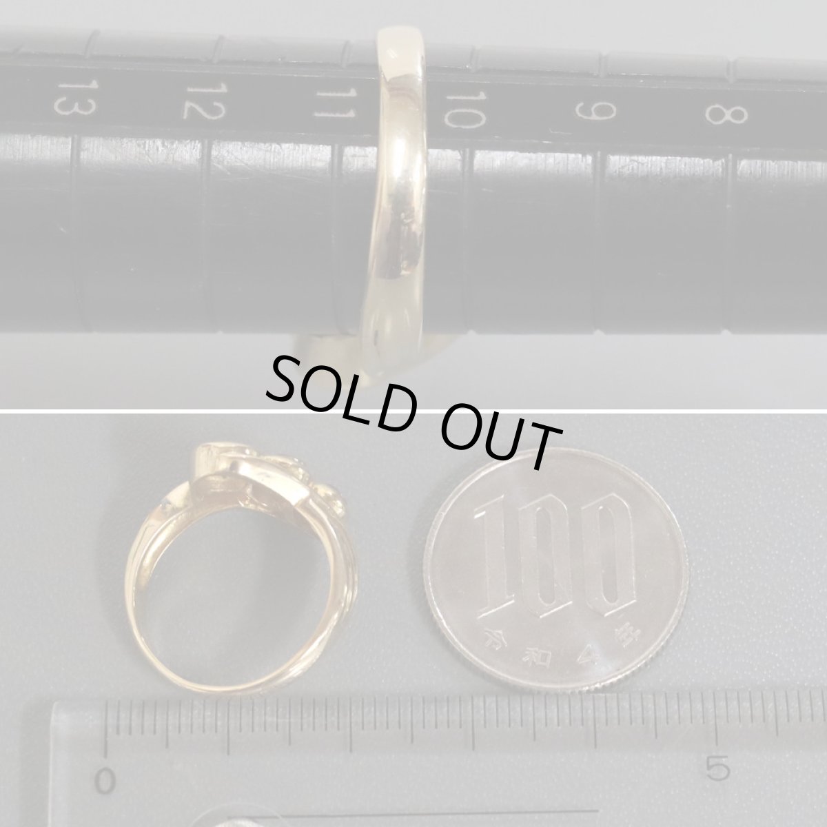 画像8: K18ブラウンダイヤモンドリング D1.02 4.1g #11 (8)