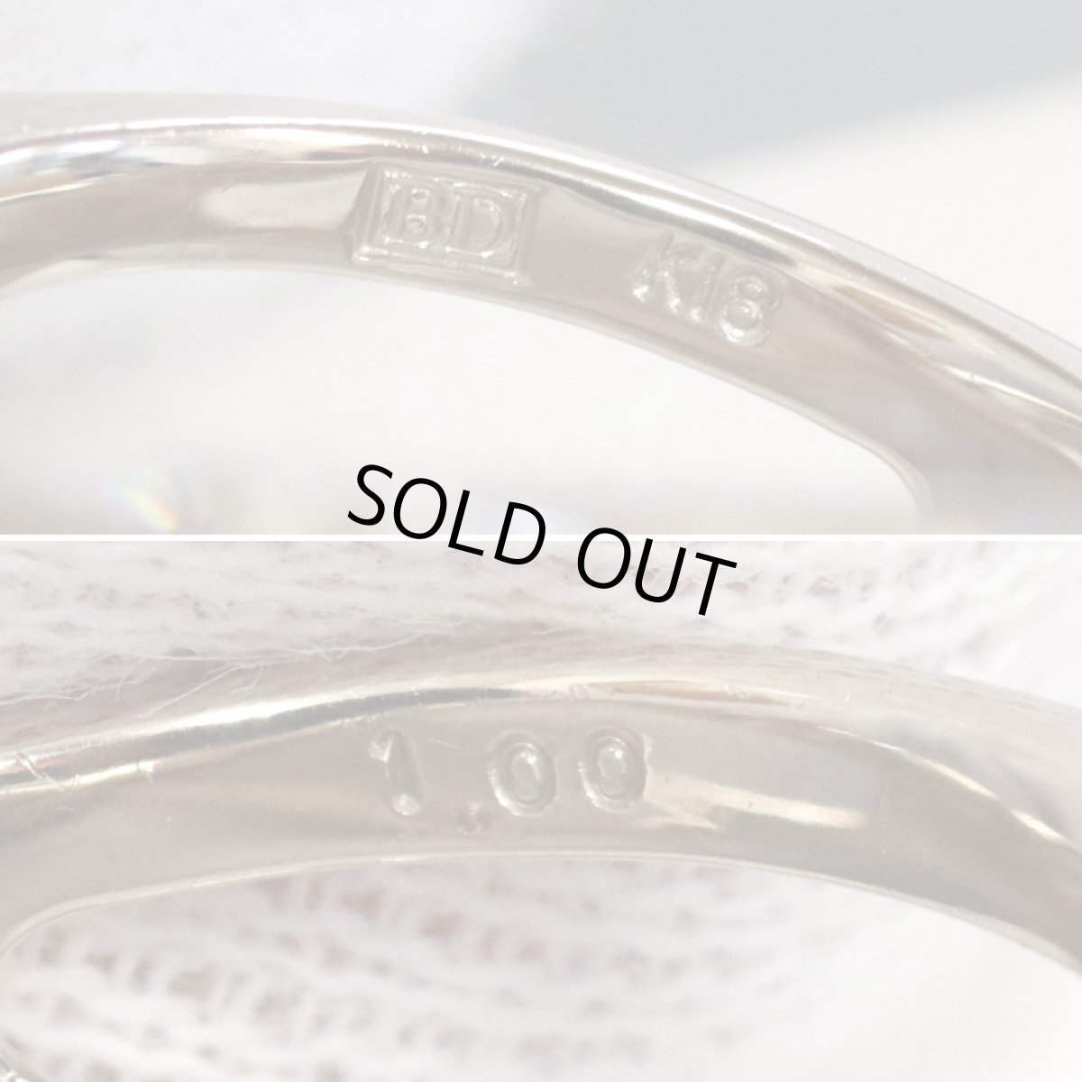 画像7: カシケイ K18ブラウンダイヤモンドリング D1.00 7.3g #12 (7)