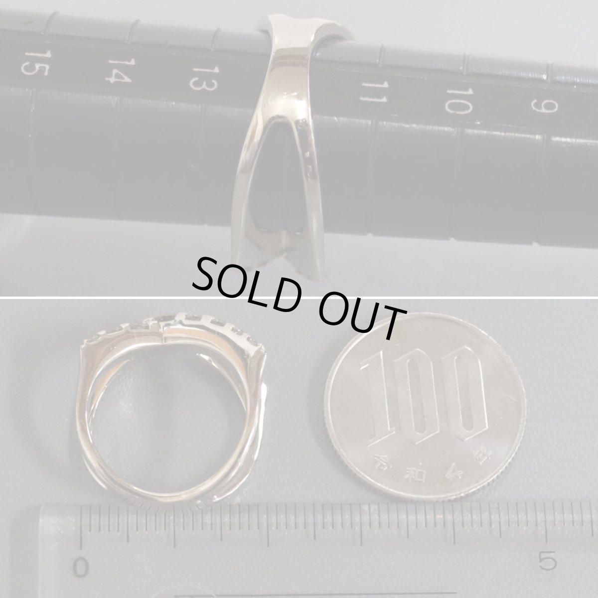 画像8: カシケイ K18ブラウンダイヤモンドリング D1.00 7.3g #12 (8)