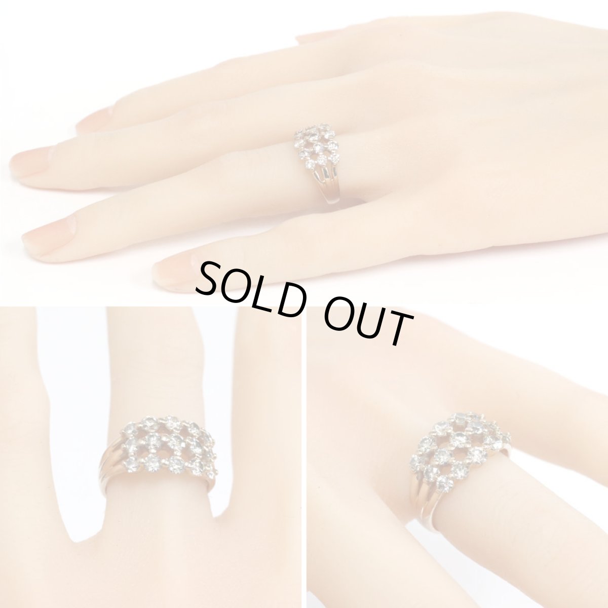 画像10: K18PGブラウンダイヤモンドリング D1.50 5.4g #12 (10)