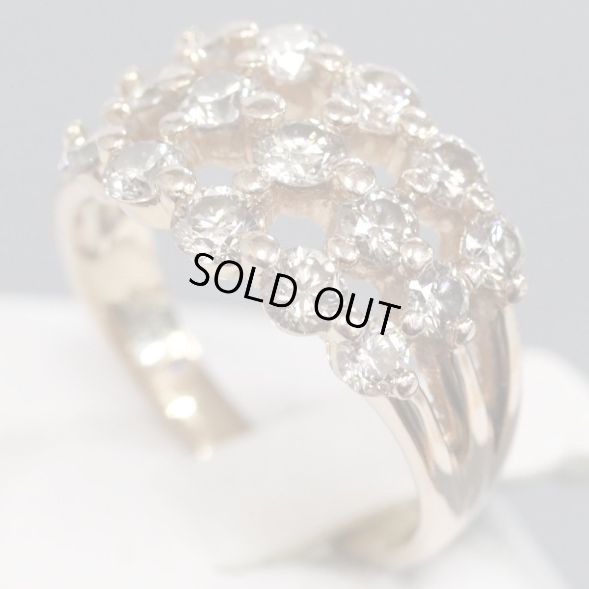 画像2: K18PGブラウンダイヤモンドリング D1.50 5.4g #12 (2)