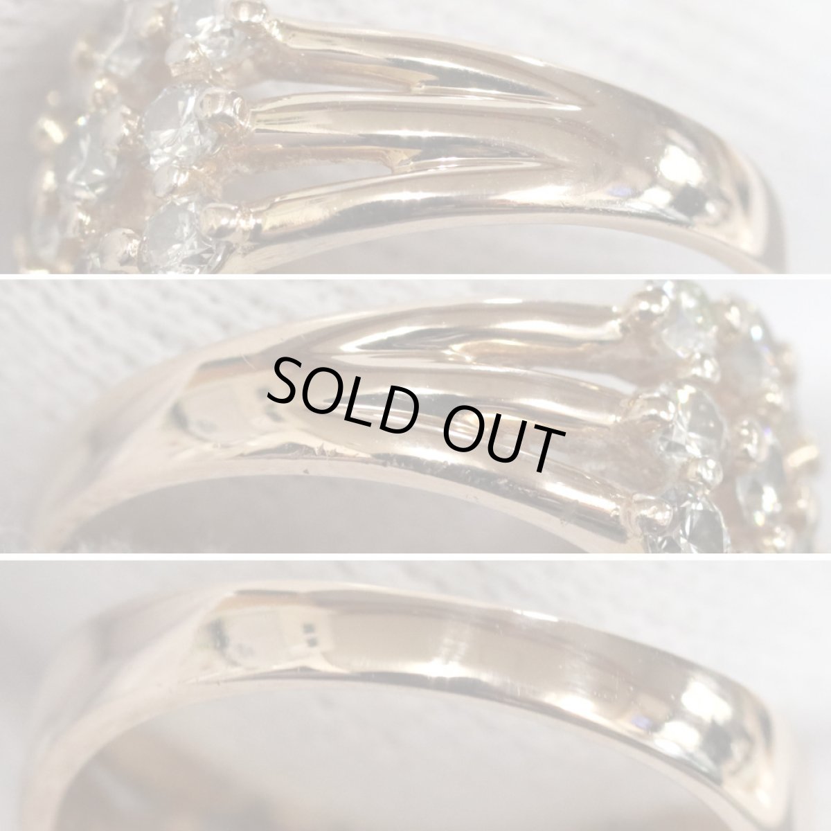 画像6: K18PGブラウンダイヤモンドリング D1.50 5.4g #12 (6)