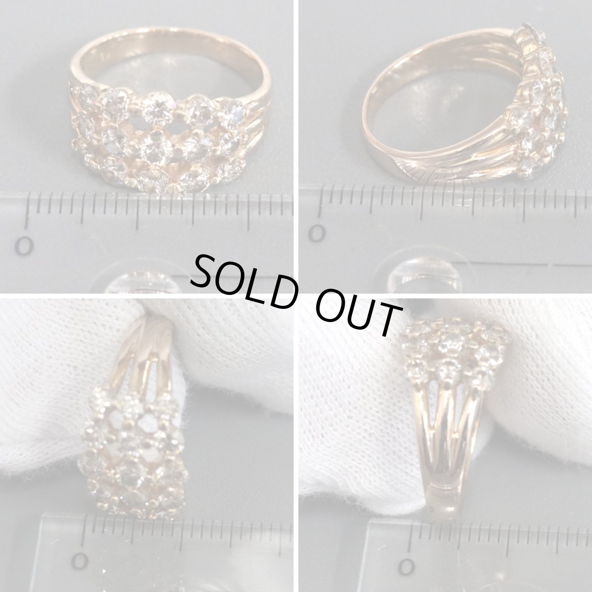 画像9: K18PGブラウンダイヤモンドリング D1.50 5.4g #12 (9)