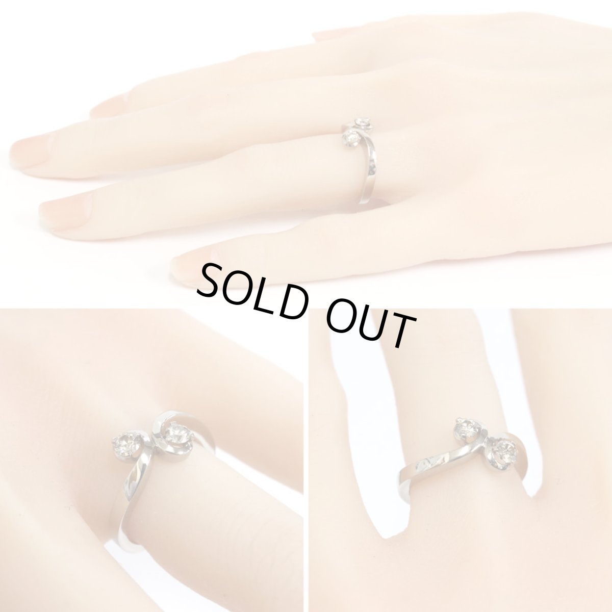 画像10: カシケイ K18ブラウンダイヤモンドリング D0.35 5.2g #11 (10)