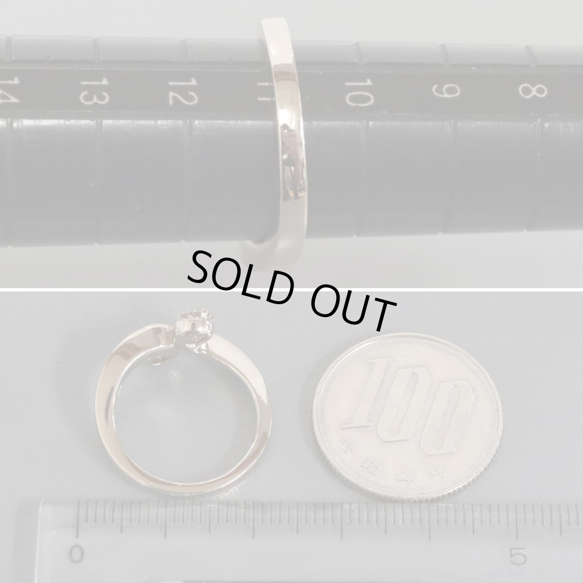 画像8: カシケイ K18ブラウンダイヤモンドリング D0.35 5.2g #11 (8)