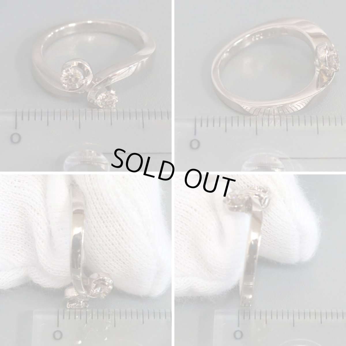 画像9: カシケイ K18ブラウンダイヤモンドリング D0.35 5.2g #11 (9)