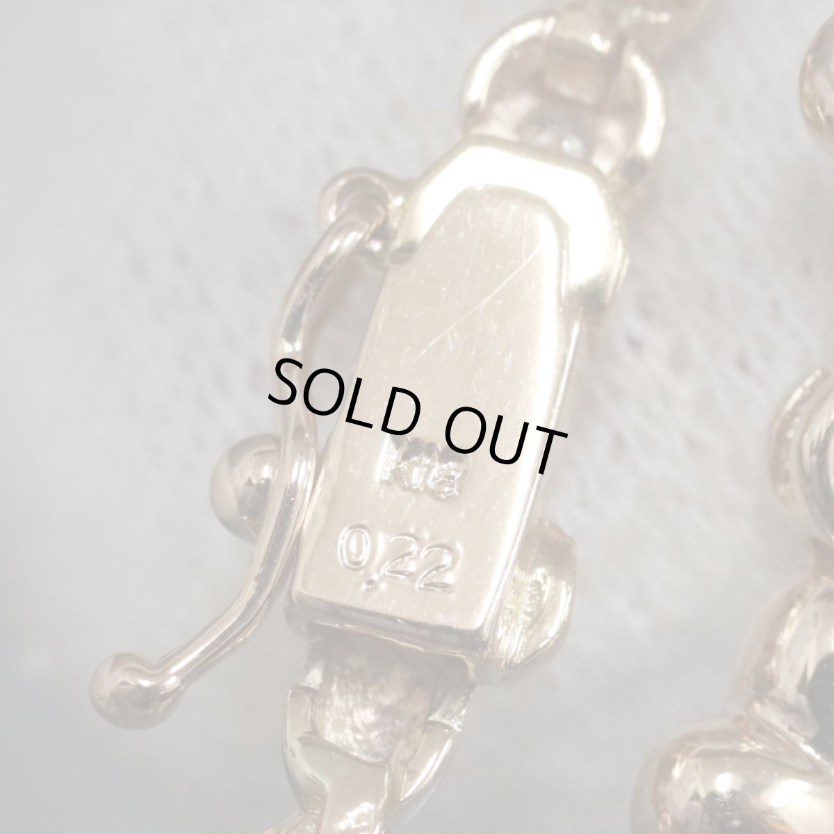 画像5: K18PGダイヤモンドブレスレット D0.22 9.5g (5)