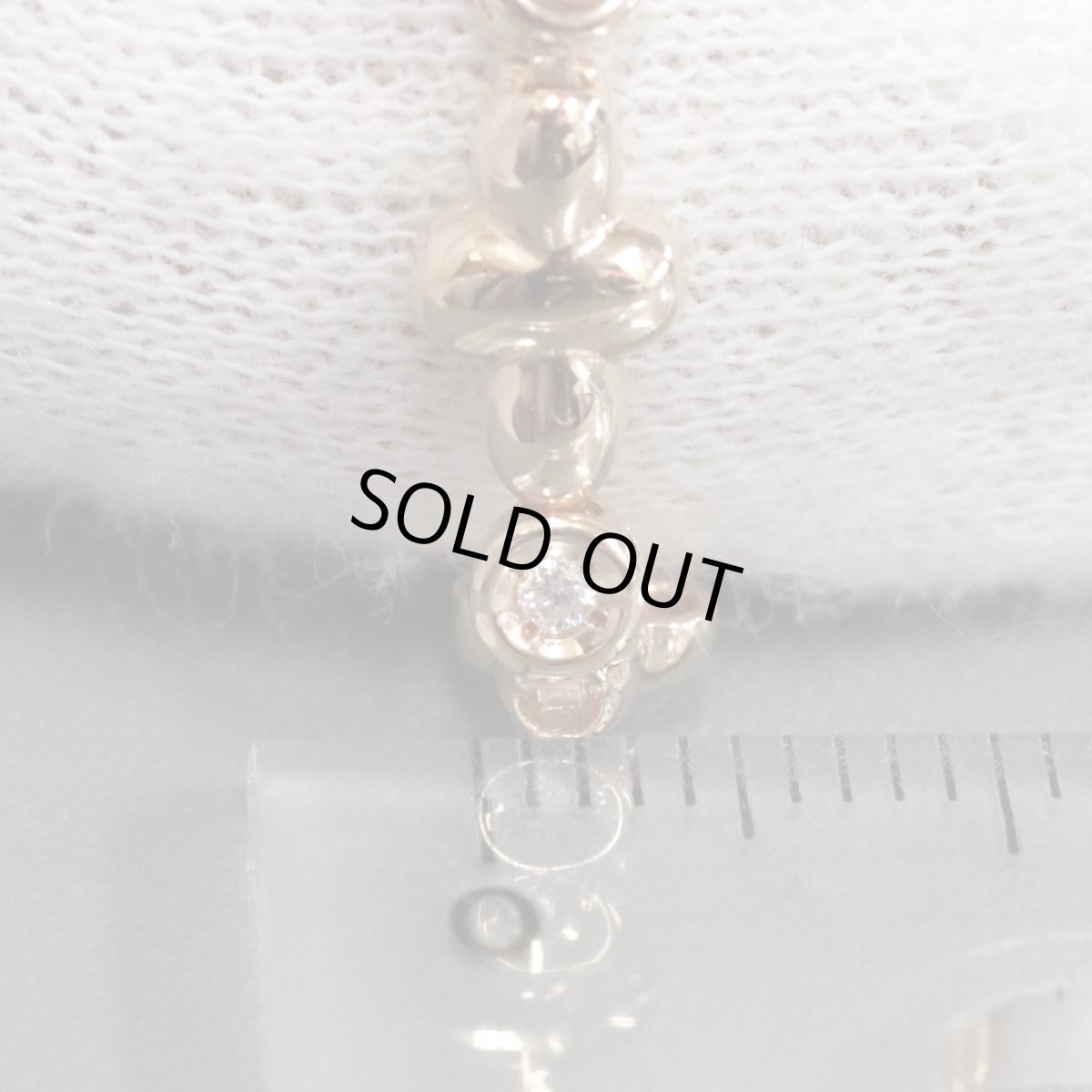 画像6: K18PGダイヤモンドブレスレット D0.22 9.5g (6)